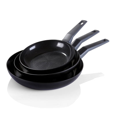 Statement Ceramic Non-Stick Recycled Aluminium 3 Piece Frypan Set
